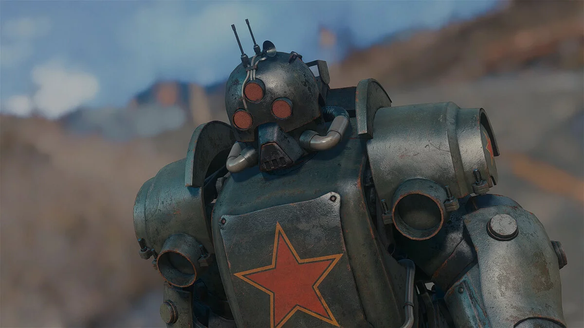 Fallout 4 — Red Shift Power Armor — броня с красной звездой из Fallout 76