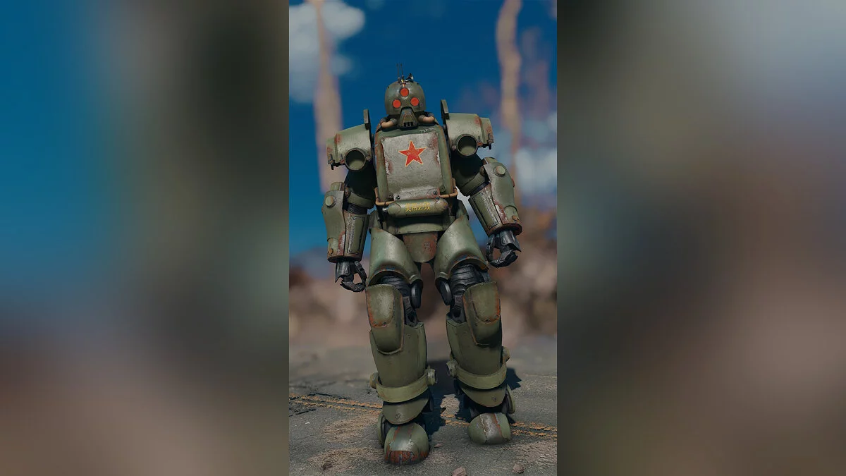 Fallout 4 — Red Shift Power Armor — броня с красной звездой из Fallout 76