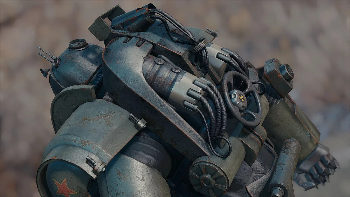 Fallout 4 — Red Shift Power Armor — броня с красной звездой из Fallout 76