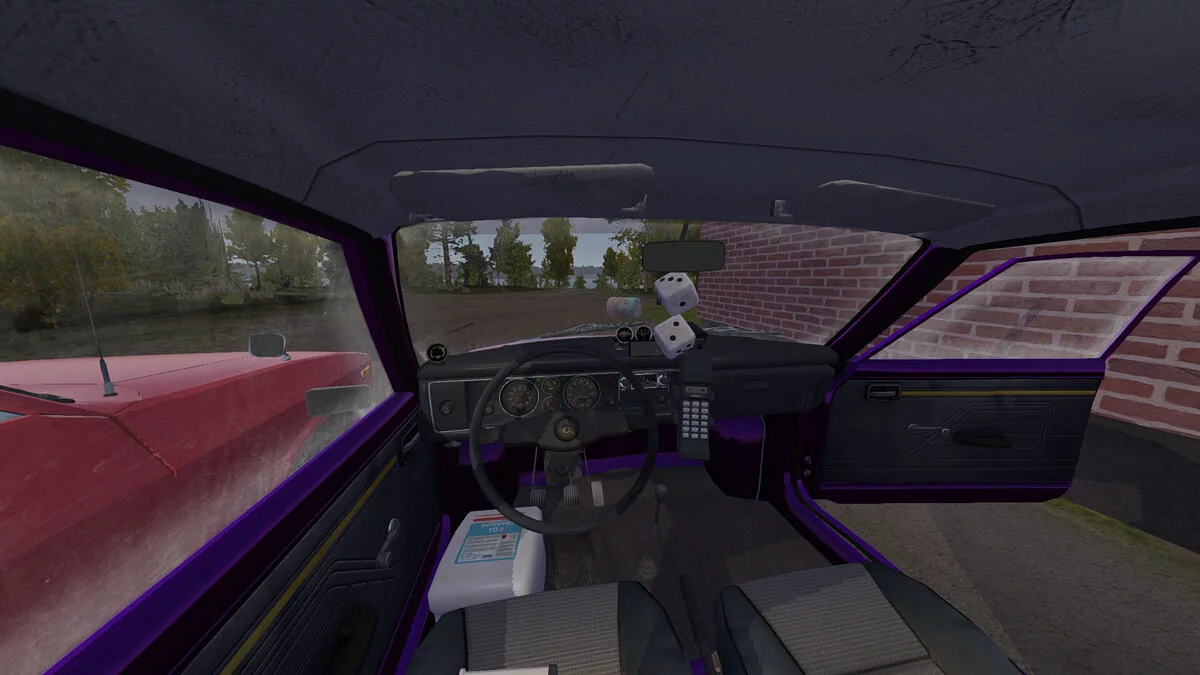 My Summer Car — Стоковая фиолетовая Satsuma, с сабвуфером и ништяками