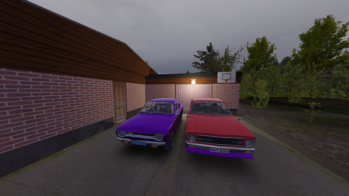My Summer Car — Стоковая фиолетовая Satsuma, с сабвуфером и ништяками