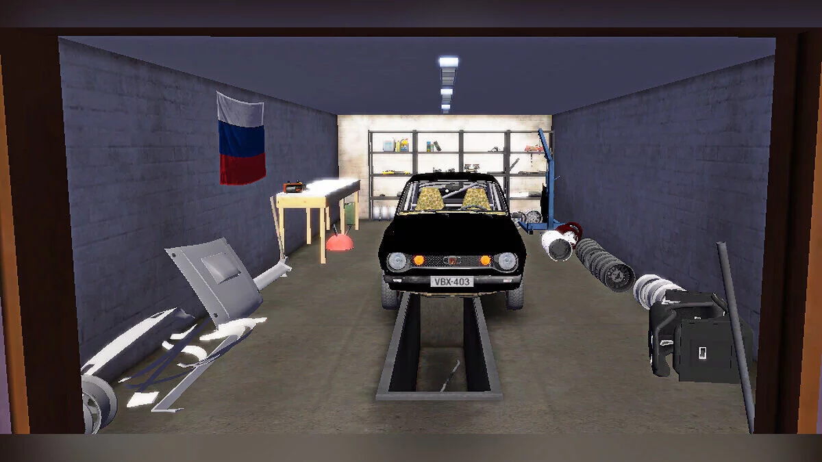 My Summer Car — Стоковая Satsuma, много еды, тюнинг в гараже