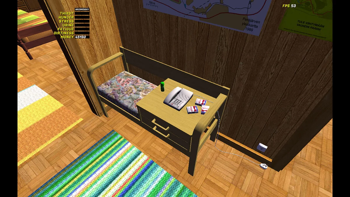 My Summer Car — Стоковая Satsuma с тюнингом, 45к марок, много еды и воды