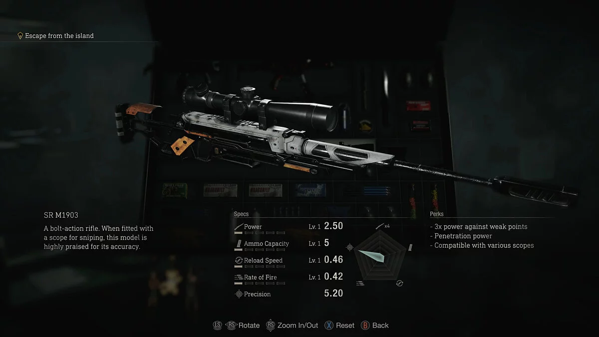 Resident Evil 4 Remake (2023) — Третий набор оружия из игры APEX