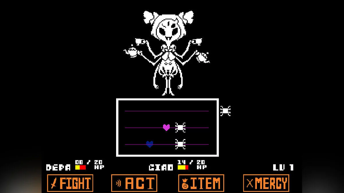 Undertale — Undertale Together — игра в совместном режиме
