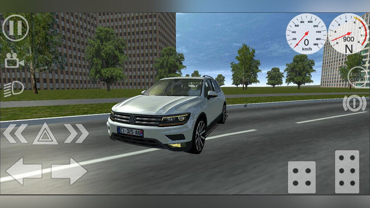 Simple Car Crash Physics Sim — Volkswagen Tiguan