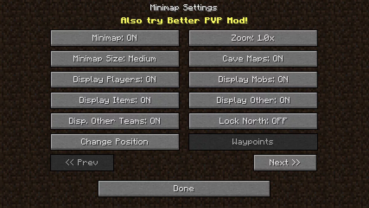 Minecraft — Xаero’s Minimаp [1.21] [1.20.6]