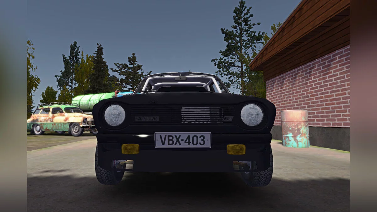 My Summer Car — Чёрная Сатсума фулл тюнинг, 7к марок, весь транспорт у гаража, дом свина есть, есть часы