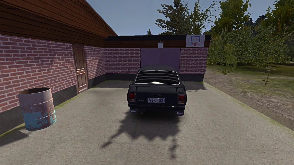 My Summer Car — Чёрная Сатсума фулл тюнинг, 7к марок, весь транспорт у гаража, дом свина есть, есть часы
