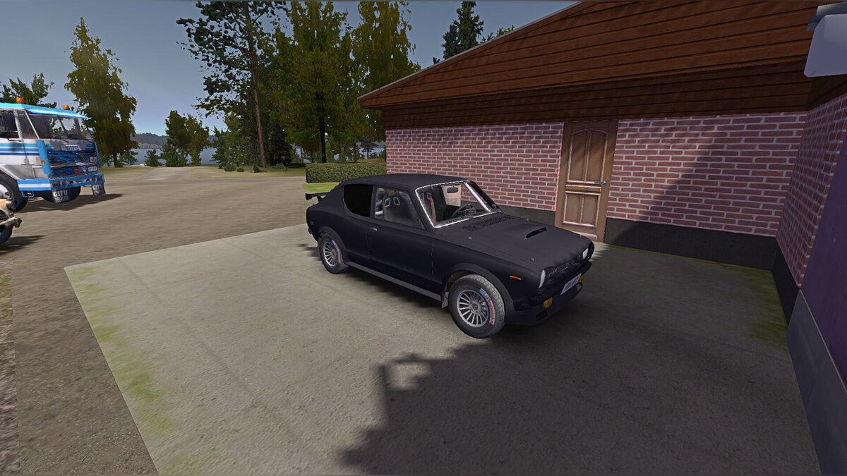 My Summer Car — Чёрная Сатсума фулл тюнинг, 7к марок, весь транспорт у гаража, дом свина есть, есть часы