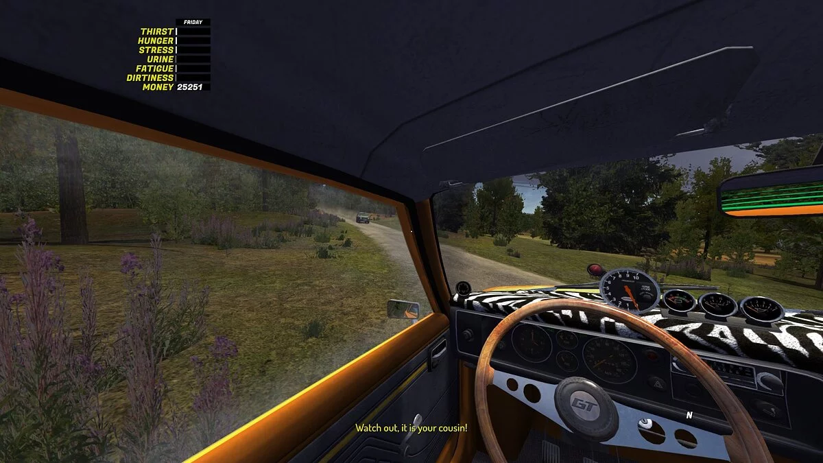 My Summer Car — Cousin Tracker — предупреждение о кузене за углом