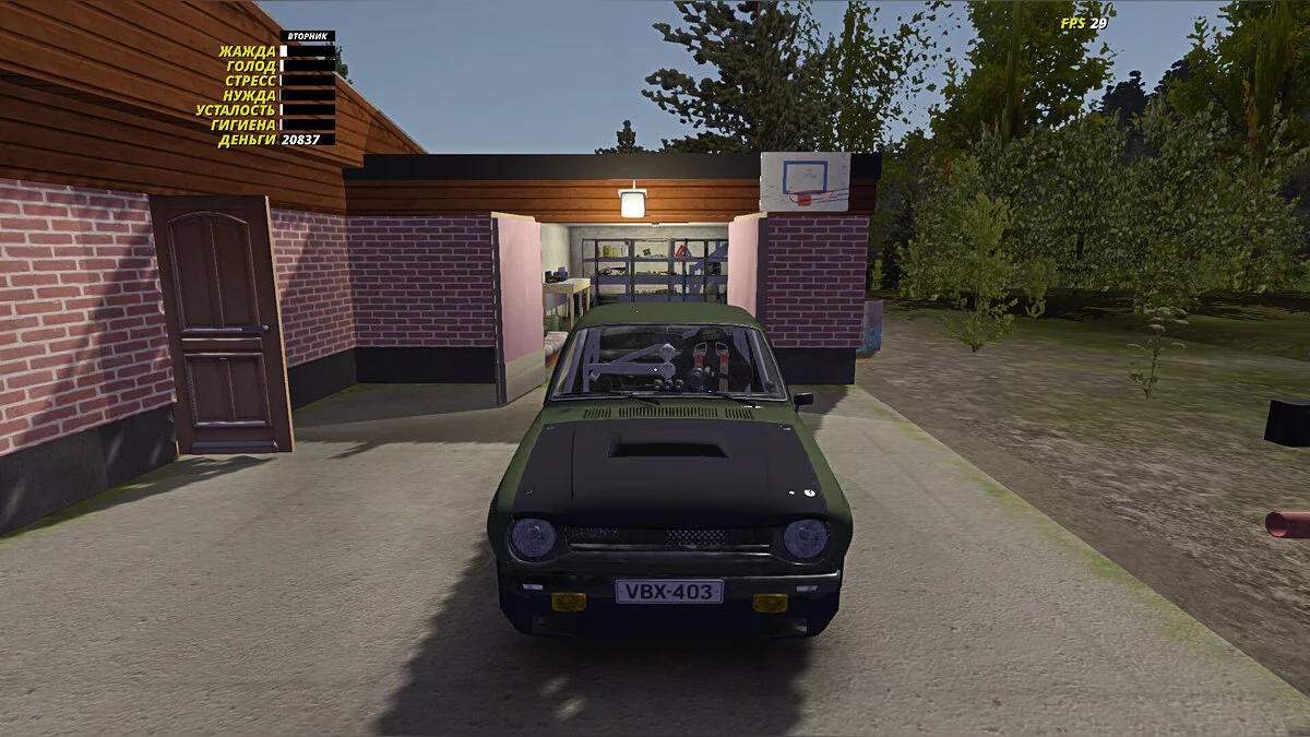 My Summer Car — Готовая и настроенная Satsuma под ралли, во дворе весь транспорт (кроме Rusco), 20.000 марок