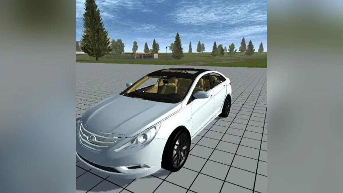 Simple Car Crash Physics Sim — Hyundai Sonata