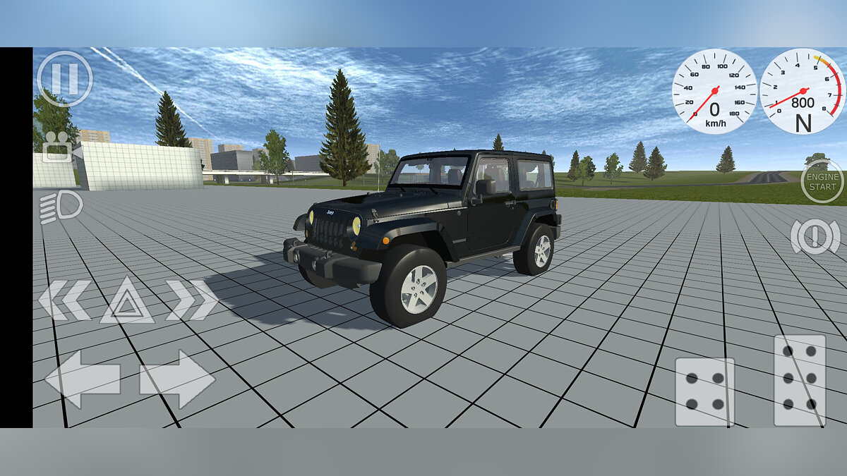 Simple Car Crash Physics Sim — Jeep wrangler