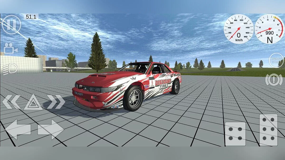 Simple Car Crash Physics Sim — Nissan 240sx