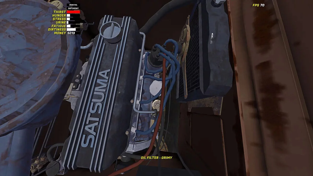 My Summer Car — Part Inspector — отображение износа деталей автомобиля