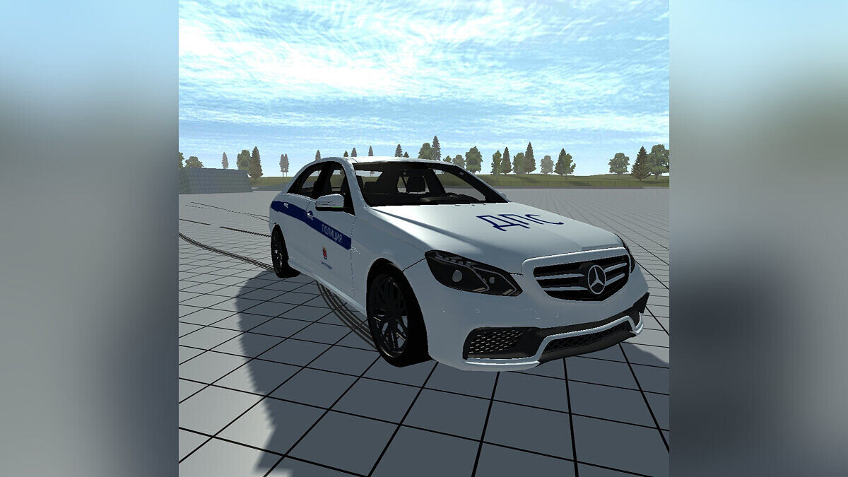 Simple Car Crash Physics Sim — Полицейский Mercedes C63 w205
