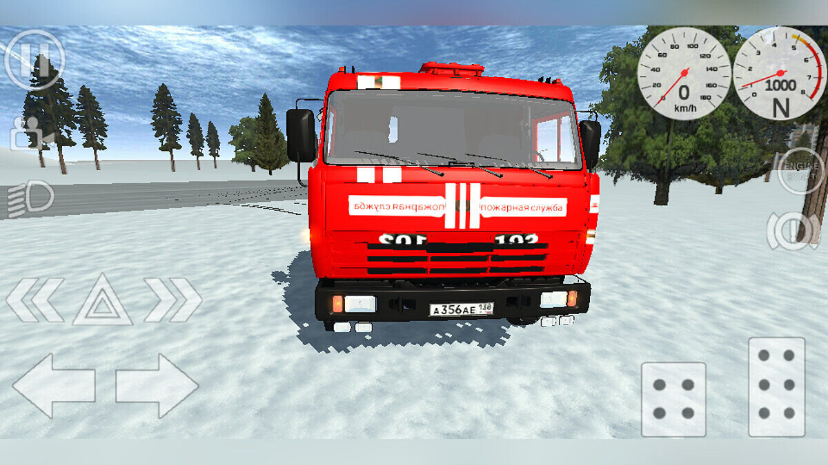 Simple Car Crash Physics Sim — Пожарный Камаз