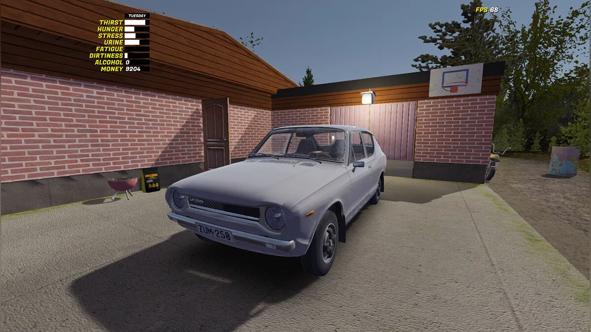 My Summer Car — Сатсума сток, есть номера и пара запчастей GT