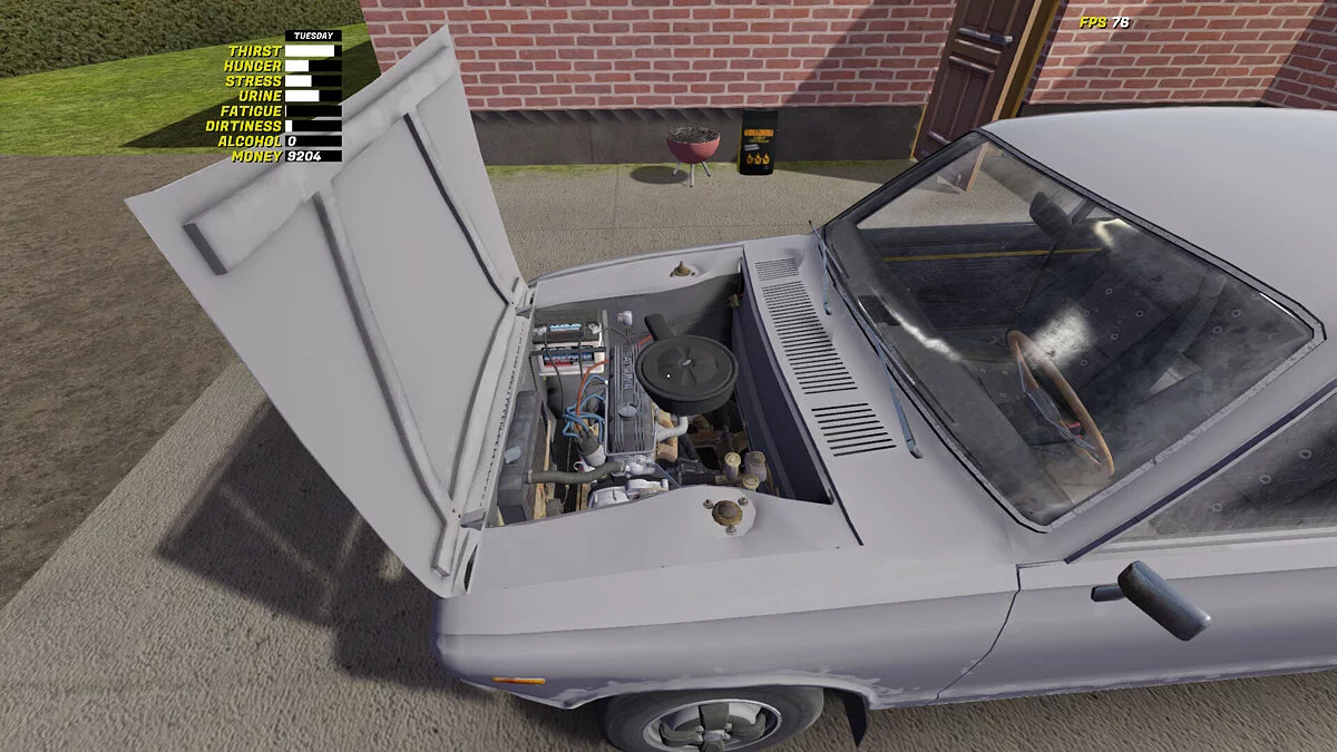 My Summer Car — Сатсума сток, есть номера и пара запчастей GT