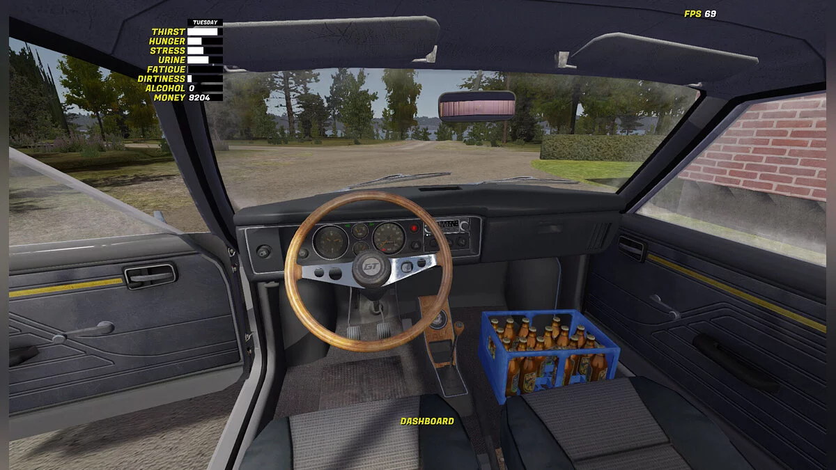 My Summer Car — Сатсума сток, есть номера и пара запчастей GT