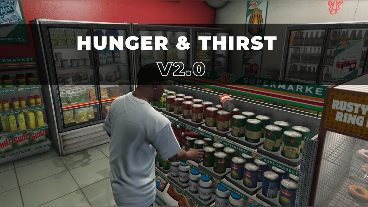 GTA 5 — Simple Hunger & Thirst — система голода и жажды