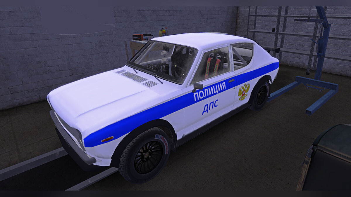 My Summer Car — Сток Datsum 100A в стиле полиции ДПС + установлен тюнинг