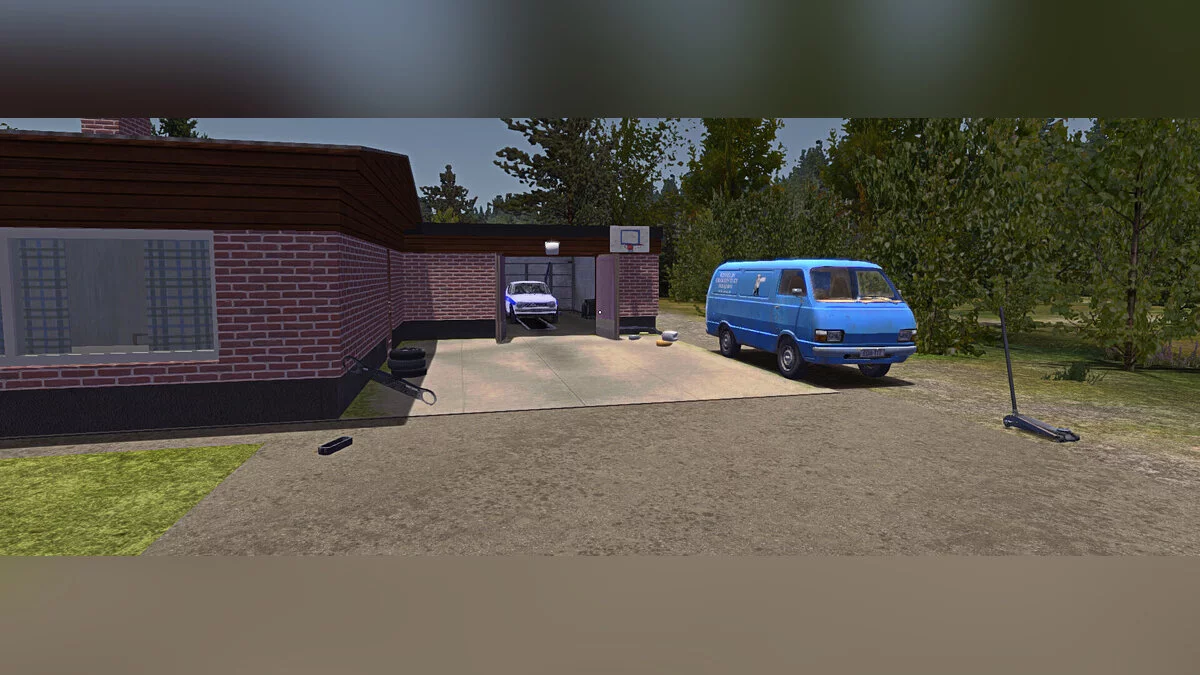 My Summer Car — Сток Datsum 100A в стиле полиции ДПС + установлен тюнинг