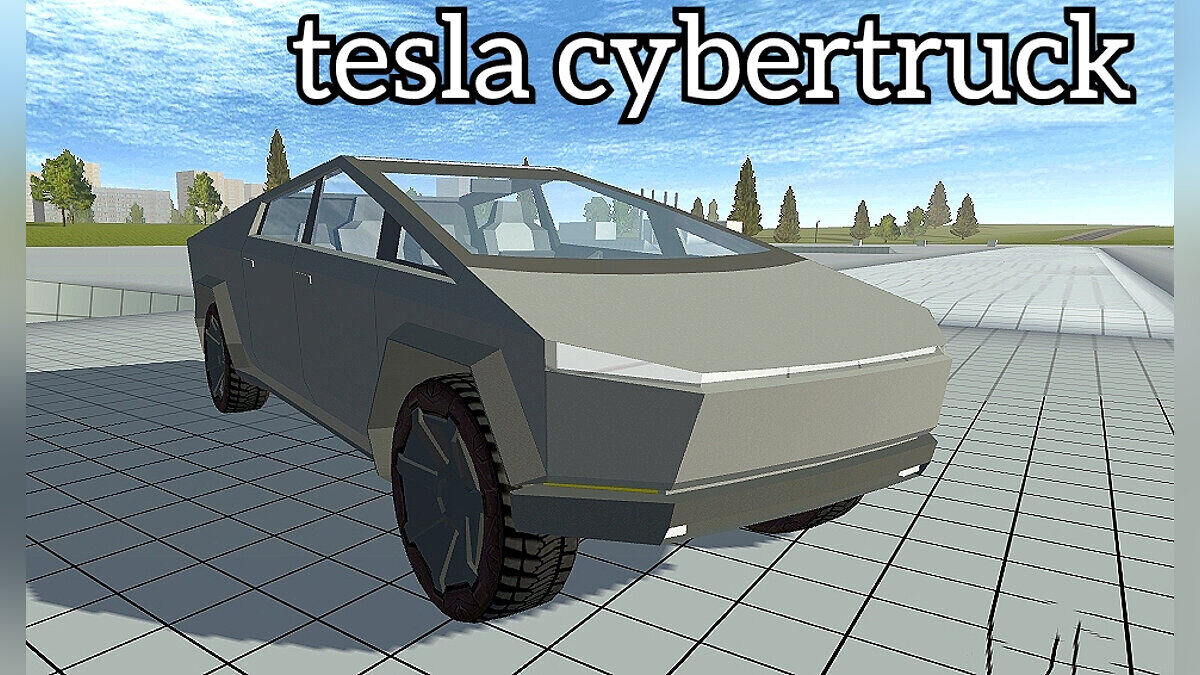 Simple Car Crash Physics Sim — Tesla cybertruck