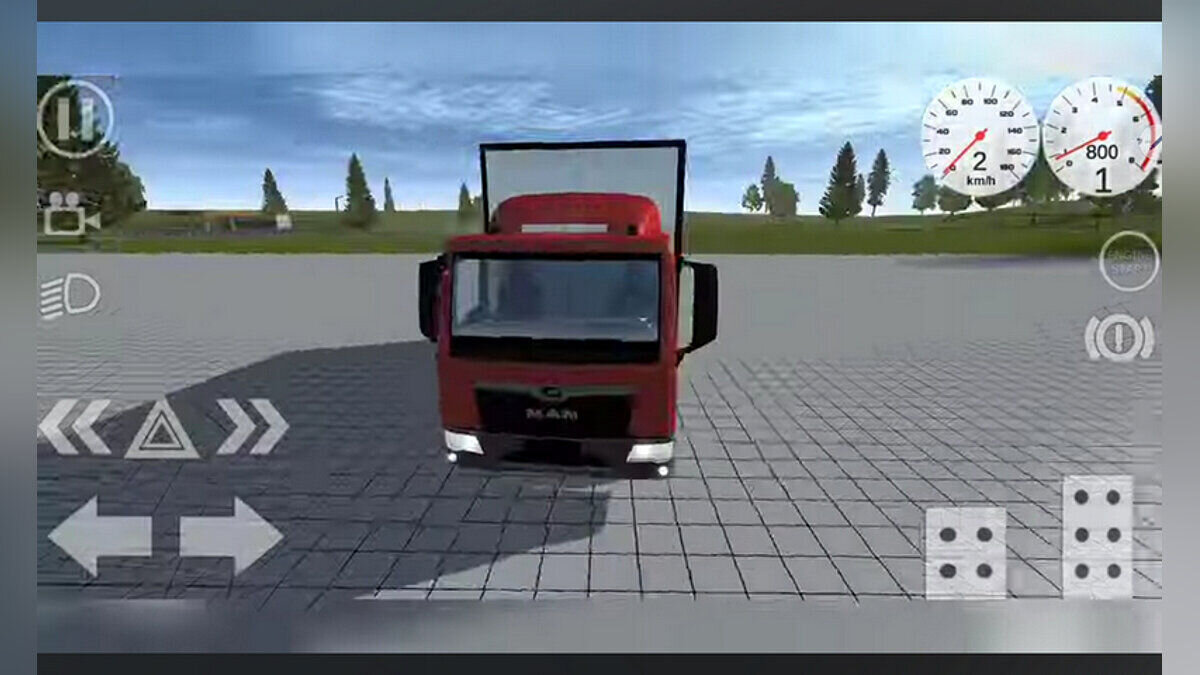 Simple Car Crash Physics Sim — Тягач MAN TGL