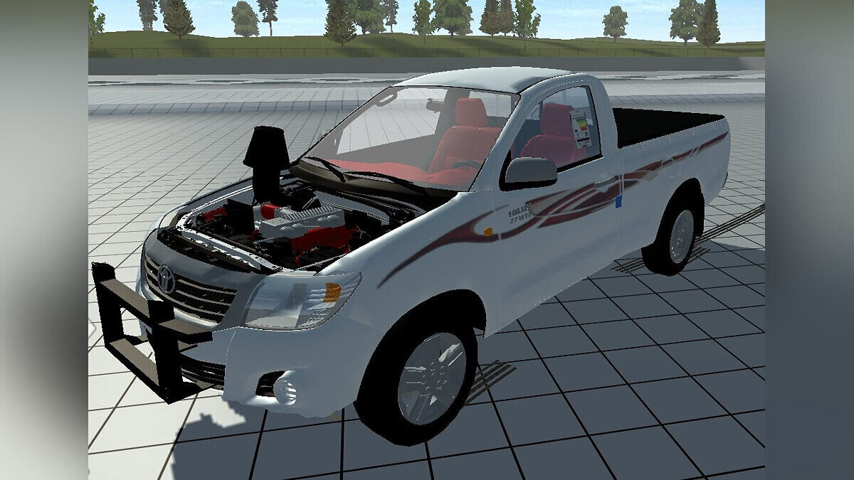 Simple Car Crash Physics Sim — Toyota Hilux с фильтром