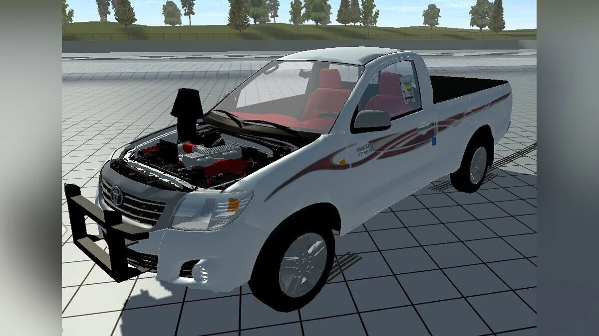 Simple Car Crash Physics Sim — Toyota Hilux с фильтром