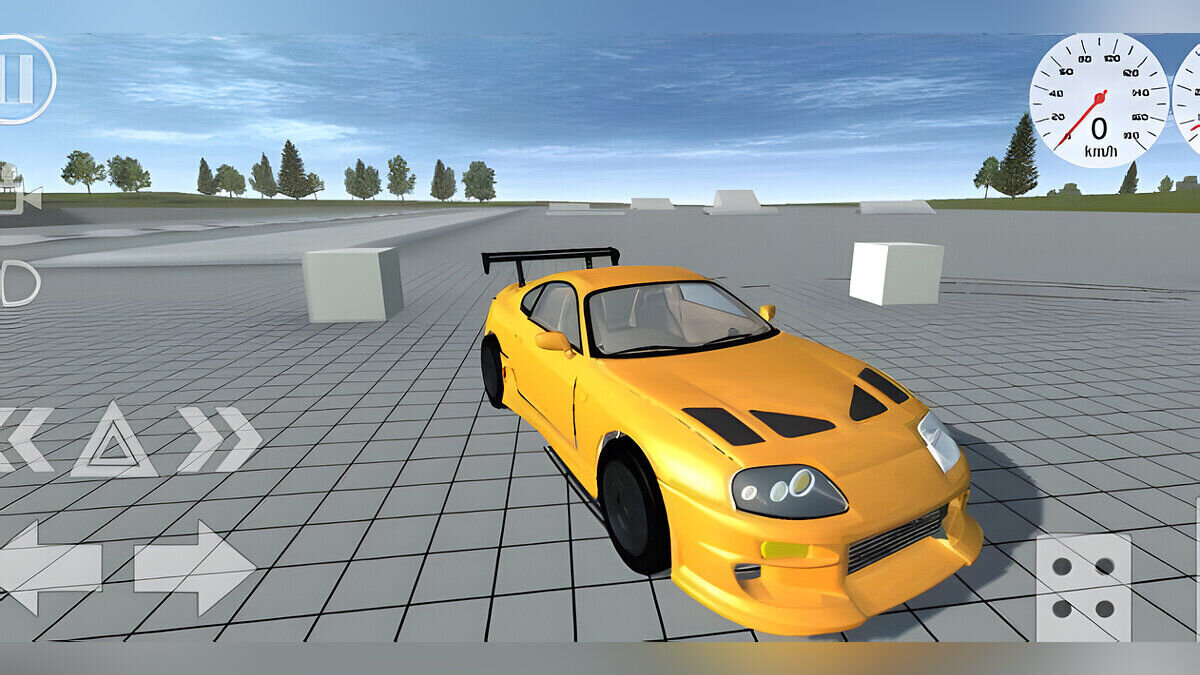 Simple Car Crash Physics Sim — Toyota Supra Mk-4