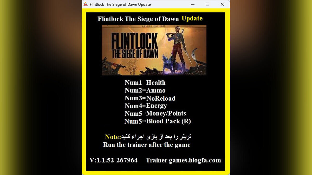 Flintlock: The Siege of Dawn — Трейнер (+6) [1.1.52]