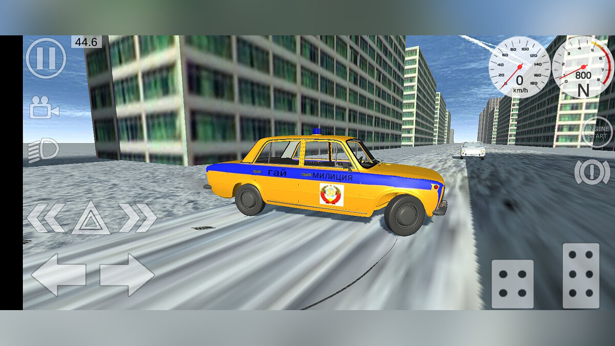 Simple Car Crash Physics Sim — ВАЗ 2101 милиция