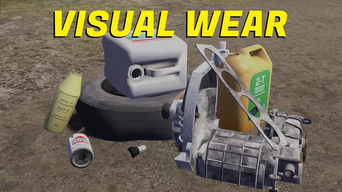 My Summer Car — Visual Wear — изменение внешнего вида и состояния деталей