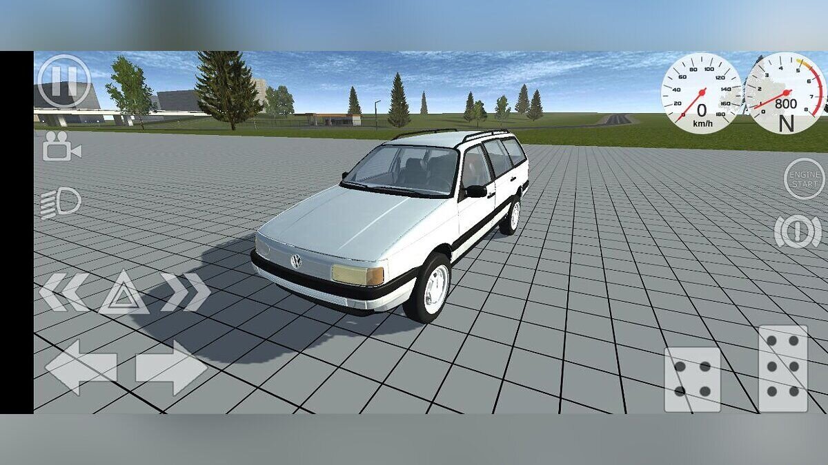Simple Car Crash Physics Sim — Volkswagen Passat