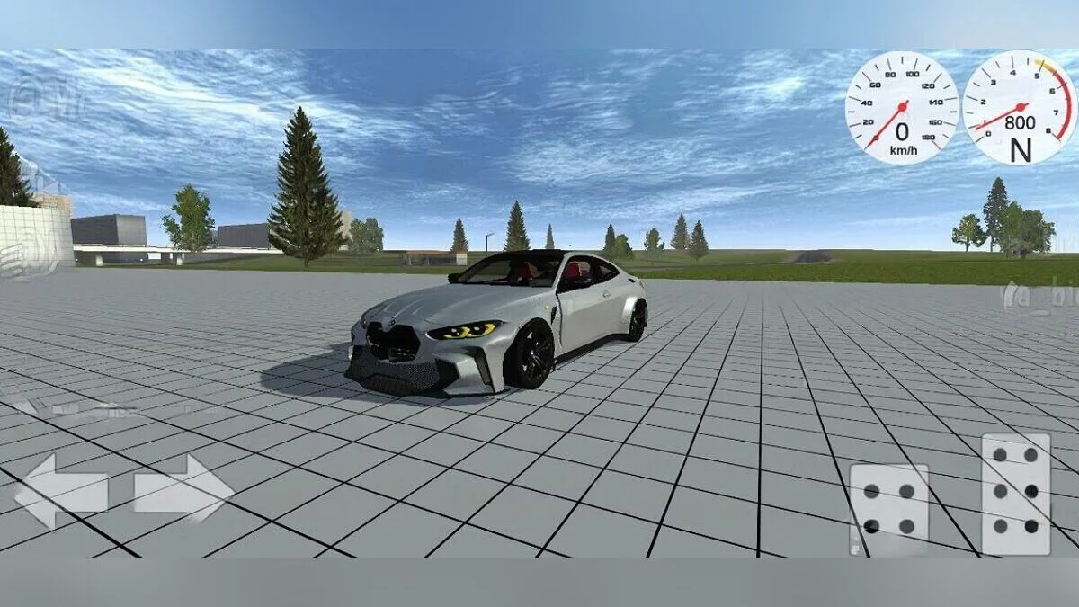 Simple Car Crash Physics Sim — BMW M4 2025