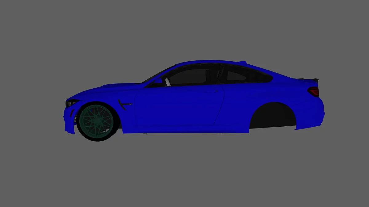 Simple Car Crash Physics Sim — BMW M4 F82 со спойлером