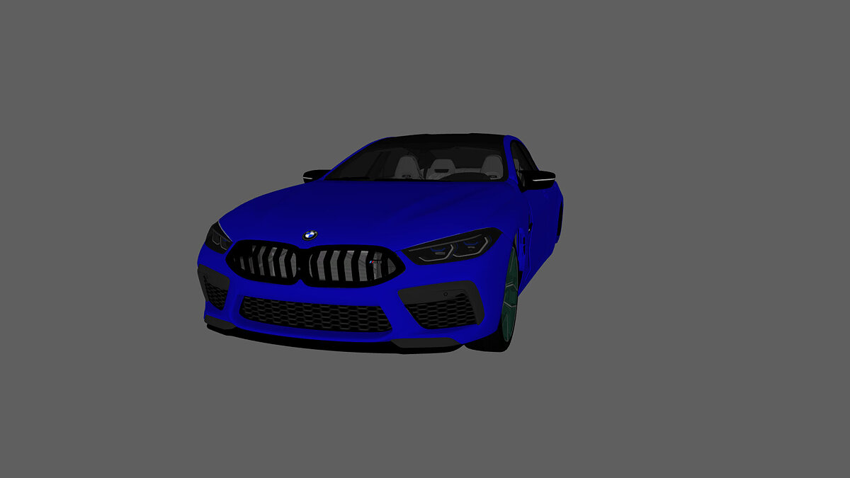 Simple Car Crash Physics Sim — BMW M8 Gran Coupe F93