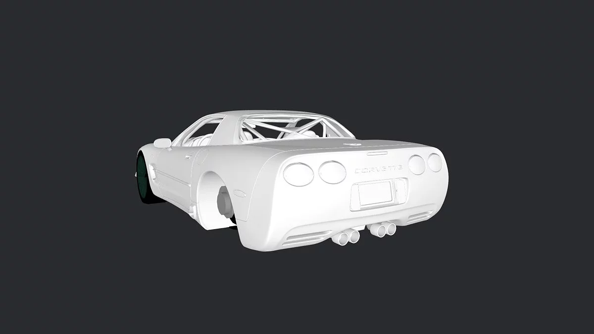 Simple Car Crash Physics Sim — Chevrolet Corvette