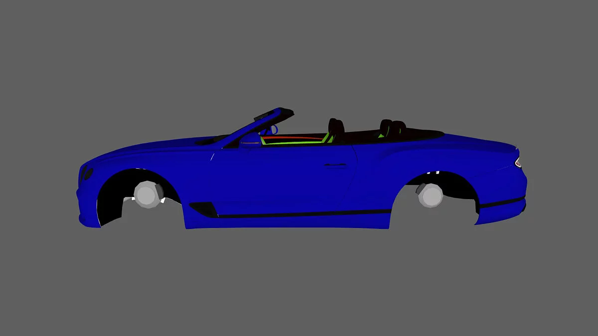 Simple Car Crash Physics Sim — Continental GT Cabrio