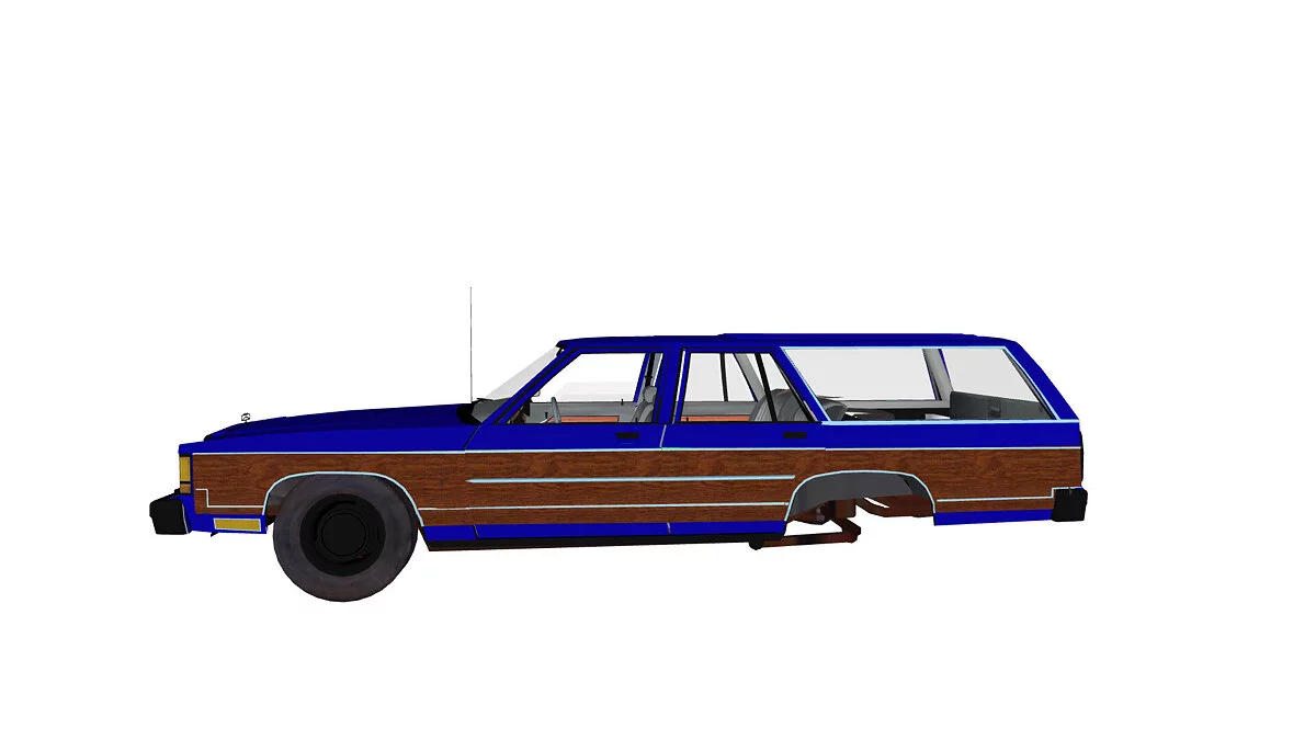 Simple Car Crash Physics Sim — Ford country squire ltd 1979