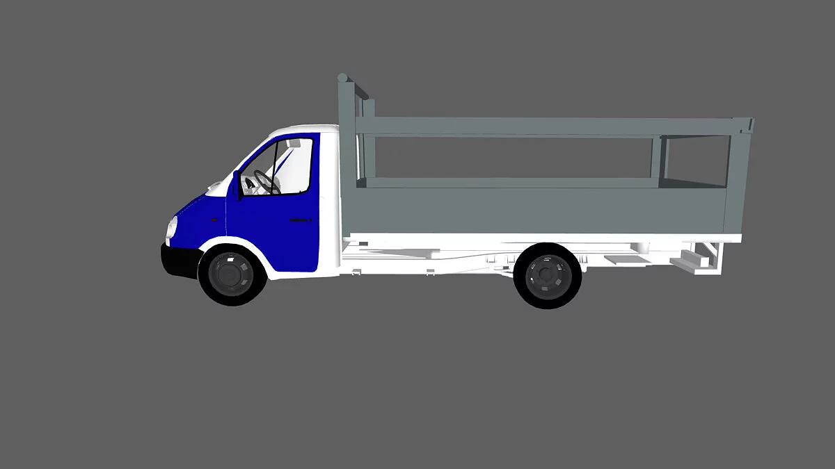 Simple Car Crash Physics Sim — Газель с платформой