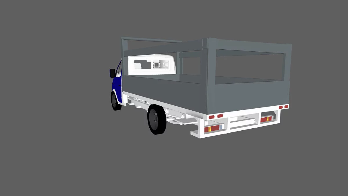 Simple Car Crash Physics Sim — Газель с платформой