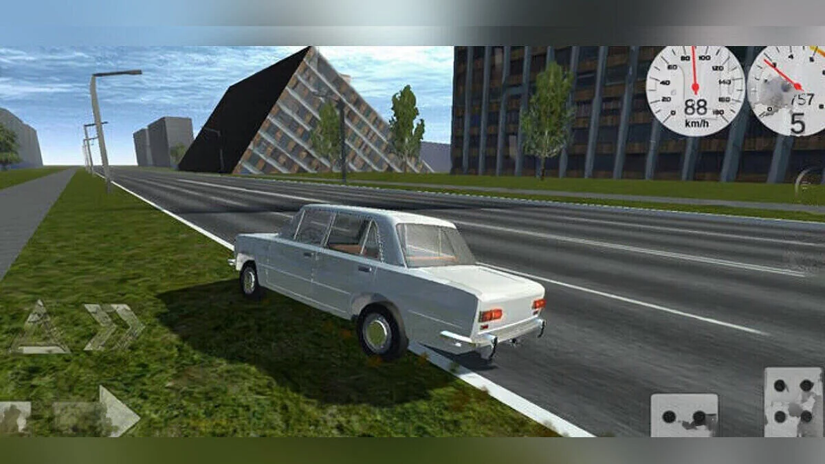 Simple Car Crash Physics Sim — Город после цунами