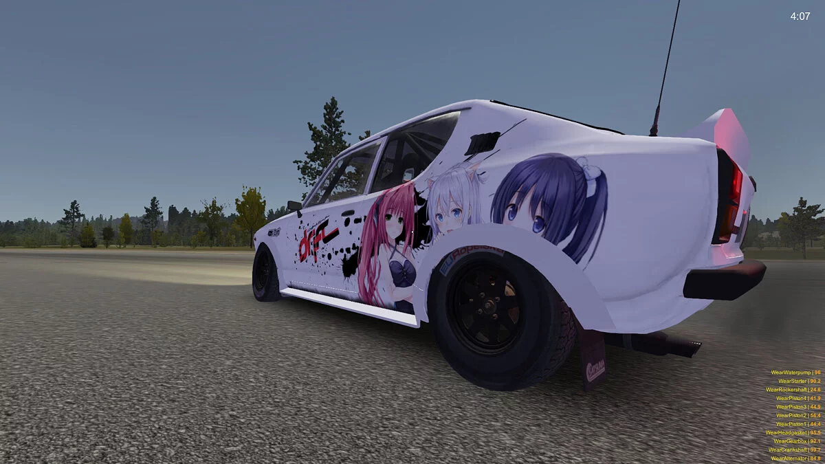 My Summer Car — JDM DRIFT винил для Сатсумы