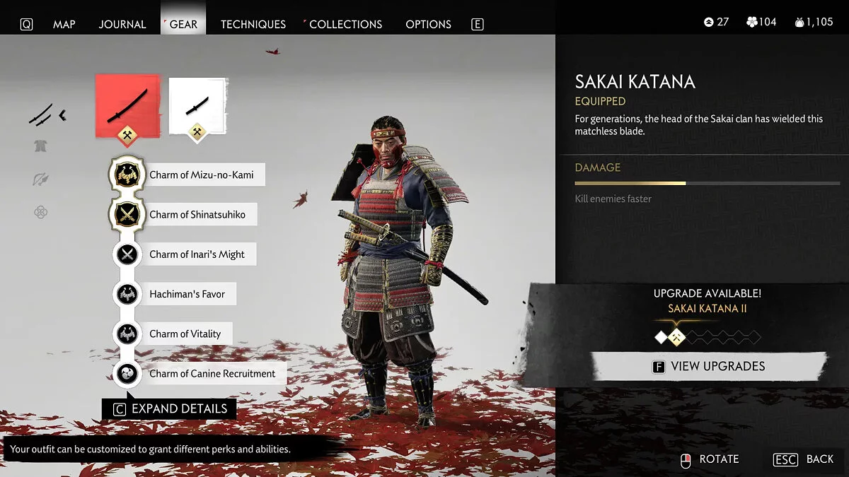 Ghost of Tsushima: Director's Cut — Катана 1 уровня и все разблокировано