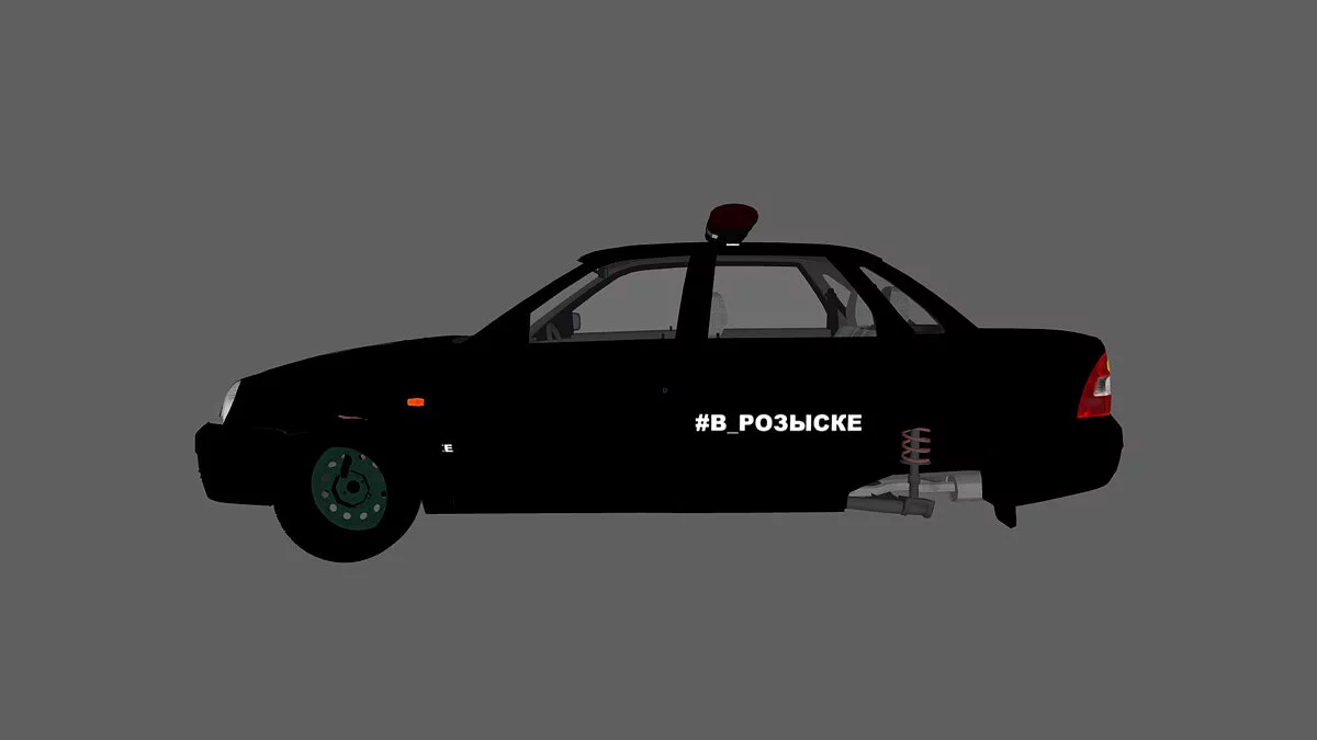 Simple Car Crash Physics Sim — Лада Приора - полицейская