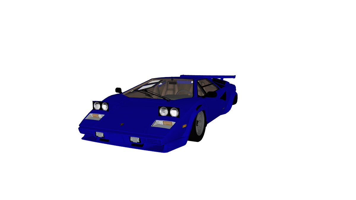 Simple Car Crash Physics Sim — Lamborghini Countach